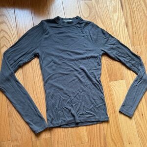 JOAH BROWN ribbed long sleeve shirt